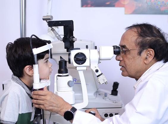 Pediatric eye checkup