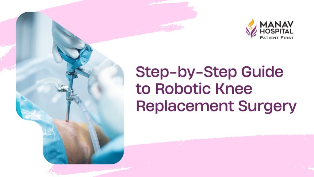 Robotic knee replacement surgery