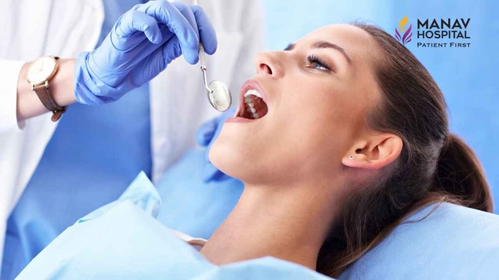 Diagram showing what a root canal surgeon evaluates and performs