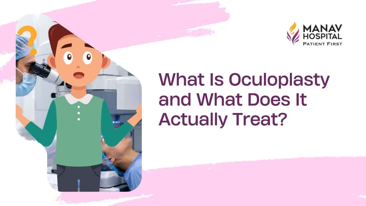 Oculoplasty consultation with Dr. Rajat Gupta at Manav Hospital in Ghaziabad